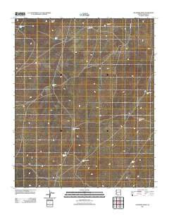 Saunders Draw Arizona Historical topographic map, 1:24000 scale, 7.5 X 7.5 Minute, Year 2011