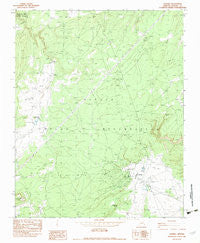 Sawmill Arizona Historical topographic map, 1:24000 scale, 7.5 X 7.5 Minute, Year 1982