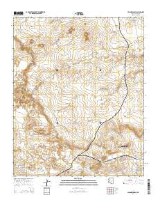 Second Knolls Arizona Current topographic map, 1:24000 scale, 7.5 X 7.5 Minute, Year 2014