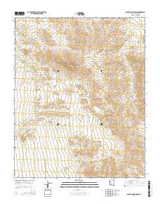 Senator Mountain Arizona Current topographic map, 1:24000 scale, 7.5 X 7.5 Minute, Year 2014