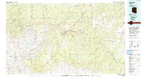 Seneca Arizona Historical topographic map, 1:100000 scale, 30 X 60 Minute, Year 1992