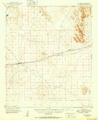 Sentinel Arizona Historical topographic map, 1:62500 scale, 15 X 15 Minute, Year 1950
