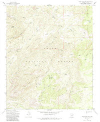 Sheep Basin Mtn. Arizona Historical topographic map, 1:24000 scale, 7.5 X 7.5 Minute, Year 1972