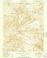 Sheridan Mountain Arizona Historical topographic map, 1:62500 scale, 15 X 15 Minute, Year 1950