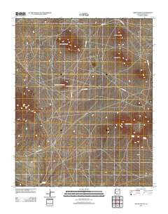 Shonto Butte Arizona Historical topographic map, 1:24000 scale, 7.5 X 7.5 Minute, Year 2011