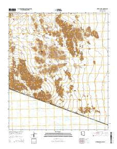 Sierra Arida Arizona Current topographic map, 1:24000 scale, 7.5 X 7.5 Minute, Year 2014