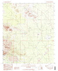 Silver Bell East Arizona Historical topographic map, 1:24000 scale, 7.5 X 7.5 Minute, Year 1989