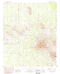 Silver Bell West Arizona Historical topographic map, 1:24000 scale, 7.5 X 7.5 Minute, Year 1989