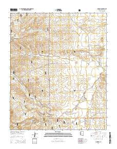 Simmons Arizona Current topographic map, 1:24000 scale, 7.5 X 7.5 Minute, Year 2014