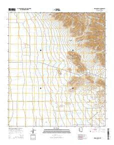 Simmons Peak Arizona Current topographic map, 1:24000 scale, 7.5 X 7.5 Minute, Year 2014