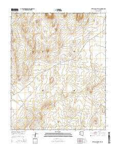 Sitting Coyote Hill Arizona Current topographic map, 1:24000 scale, 7.5 X 7.5 Minute, Year 2014