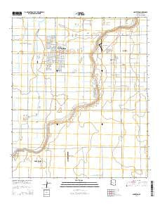 Somerton Arizona Current topographic map, 1:24000 scale, 7.5 X 7.5 Minute, Year 2014