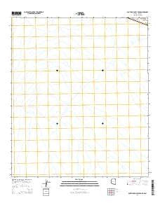 South of Bailey Peak Arizona Current topographic map, 1:24000 scale, 7.5 X 7.5 Minute, Year 2014