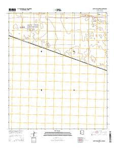 South of Somerton Arizona Current topographic map, 1:24000 scale, 7.5 X 7.5 Minute, Year 2014