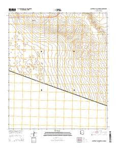 Southeast of Somerton Arizona Current topographic map, 1:24000 scale, 7.5 X 7.5 Minute, Year 2014