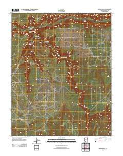 Spider Rock Arizona Historical topographic map, 1:24000 scale, 7.5 X 7.5 Minute, Year 2011