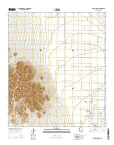 Square Mountain Arizona Current topographic map, 1:24000 scale, 7.5 X 7.5 Minute, Year 2014