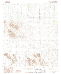 Squaretop Hills East Arizona Historical topographic map, 1:24000 scale, 7.5 X 7.5 Minute, Year 1986