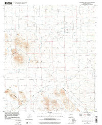 Squaretop Hills East Arizona Historical topographic map, 1:24000 scale, 7.5 X 7.5 Minute, Year 1996