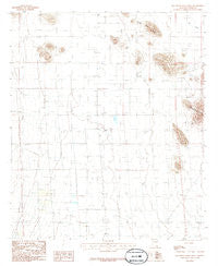 Squaretop Hills West Arizona Historical topographic map, 1:24000 scale, 7.5 X 7.5 Minute, Year 1986