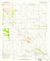 Squaretop Hills Arizona Historical topographic map, 1:62500 scale, 15 X 15 Minute, Year 1958