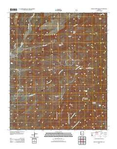 Squaw Creek Mesa Arizona Historical topographic map, 1:24000 scale, 7.5 X 7.5 Minute, Year 2011