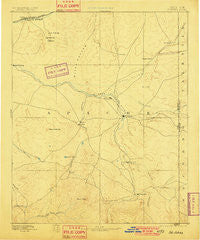 St Johns Arizona Historical topographic map, 1:250000 scale, 1 X 1 Degree, Year 1892