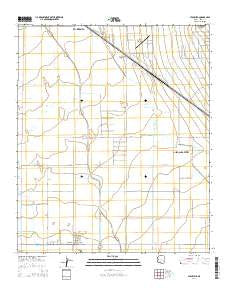 Stanfield Arizona Current topographic map, 1:24000 scale, 7.5 X 7.5 Minute, Year 2014