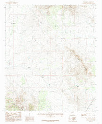 Steele Hills Arizona Historical topographic map, 1:24000 scale, 7.5 X 7.5 Minute, Year 1985