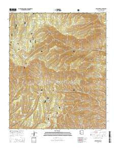 Strayhorse Arizona Current topographic map, 1:24000 scale, 7.5 X 7.5 Minute, Year 2014