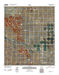 Sulphur Hills Arizona Historical topographic map, 1:24000 scale, 7.5 X 7.5 Minute, Year 2011