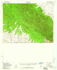 Sunnyside Arizona Historical topographic map, 1:62500 scale, 15 X 15 Minute, Year 1958