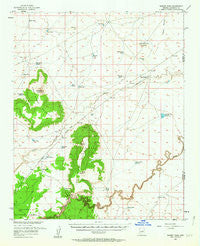 Sunset Pass Arizona Historical topographic map, 1:62500 scale, 15 X 15 Minute, Year 1955