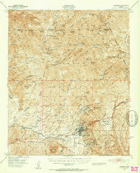 Superior Arizona Historical topographic map, 1:62500 scale, 15 X 15 Minute, Year 1948