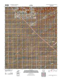 Superstition Mountains SW Arizona Historical topographic map, 1:24000 scale, 7.5 X 7.5 Minute, Year 2011