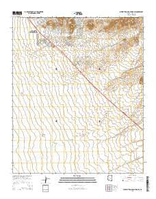 Superstition Mountains SW Arizona Current topographic map, 1:24000 scale, 7.5 X 7.5 Minute, Year 2014