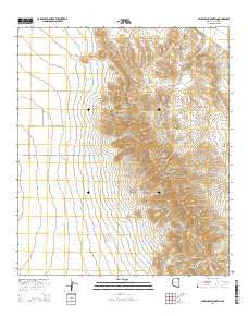 Swisshelm Mountain Arizona Current topographic map, 1:24000 scale, 7.5 X 7.5 Minute, Year 2014