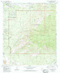 Tanque Verde Peak Arizona Historical topographic map, 1:24000 scale, 7.5 X 7.5 Minute, Year 1981