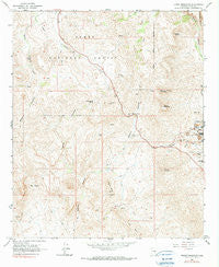 Teapot Mountain Arizona Historical topographic map, 1:24000 scale, 7.5 X 7.5 Minute, Year 1964