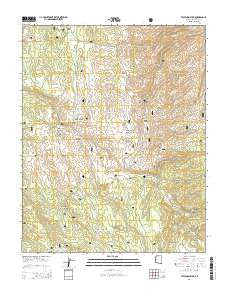 Telephone Hill Arizona Current topographic map, 1:24000 scale, 7.5 X 7.5 Minute, Year 2014