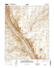 The Gap Arizona Current topographic map, 1:24000 scale, 7.5 X 7.5 Minute, Year 2014