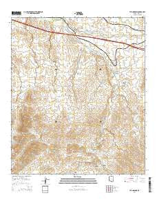 The Narrows Arizona Current topographic map, 1:24000 scale, 7.5 X 7.5 Minute, Year 2014