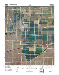 Theba Arizona Historical topographic map, 1:24000 scale, 7.5 X 7.5 Minute, Year 2011