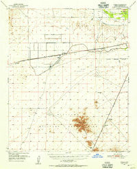 Theba Arizona Historical topographic map, 1:62500 scale, 15 X 15 Minute, Year 1950
