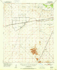 Theba Arizona Historical topographic map, 1:62500 scale, 15 X 15 Minute, Year 1951