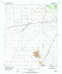 Theba Arizona Historical topographic map, 1:62500 scale, 15 X 15 Minute, Year 1951