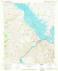 Theodore Roosevelt Dam Arizona Historical topographic map, 1:24000 scale, 7.5 X 7.5 Minute, Year 1964