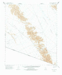 Tinajas Altas Arizona Historical topographic map, 1:62500 scale, 15 X 15 Minute, Year 1965