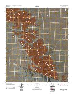 Tinajas Altas Arizona Historical topographic map, 1:24000 scale, 7.5 X 7.5 Minute, Year 2011