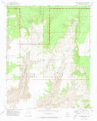 Tincanebitts Point Arizona Historical topographic map, 1:24000 scale, 7.5 X 7.5 Minute, Year 1971